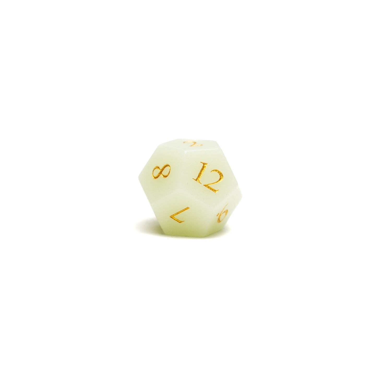Roll Britannia Glow in the Dark Gemstone Dungeons and Dragons D12 Dice