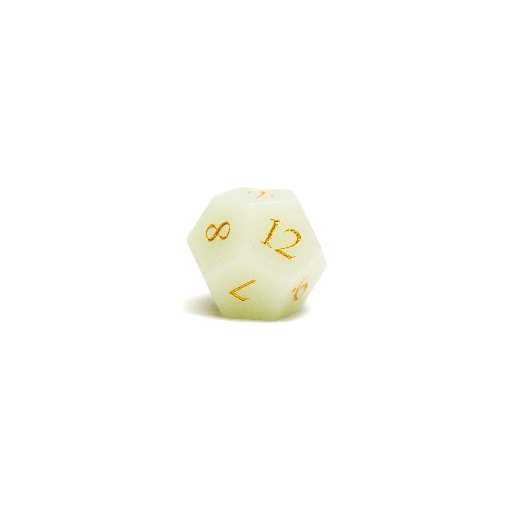 Roll Britannia Glow in the Dark Gemstone Dungeons and Dragons D12 Dice