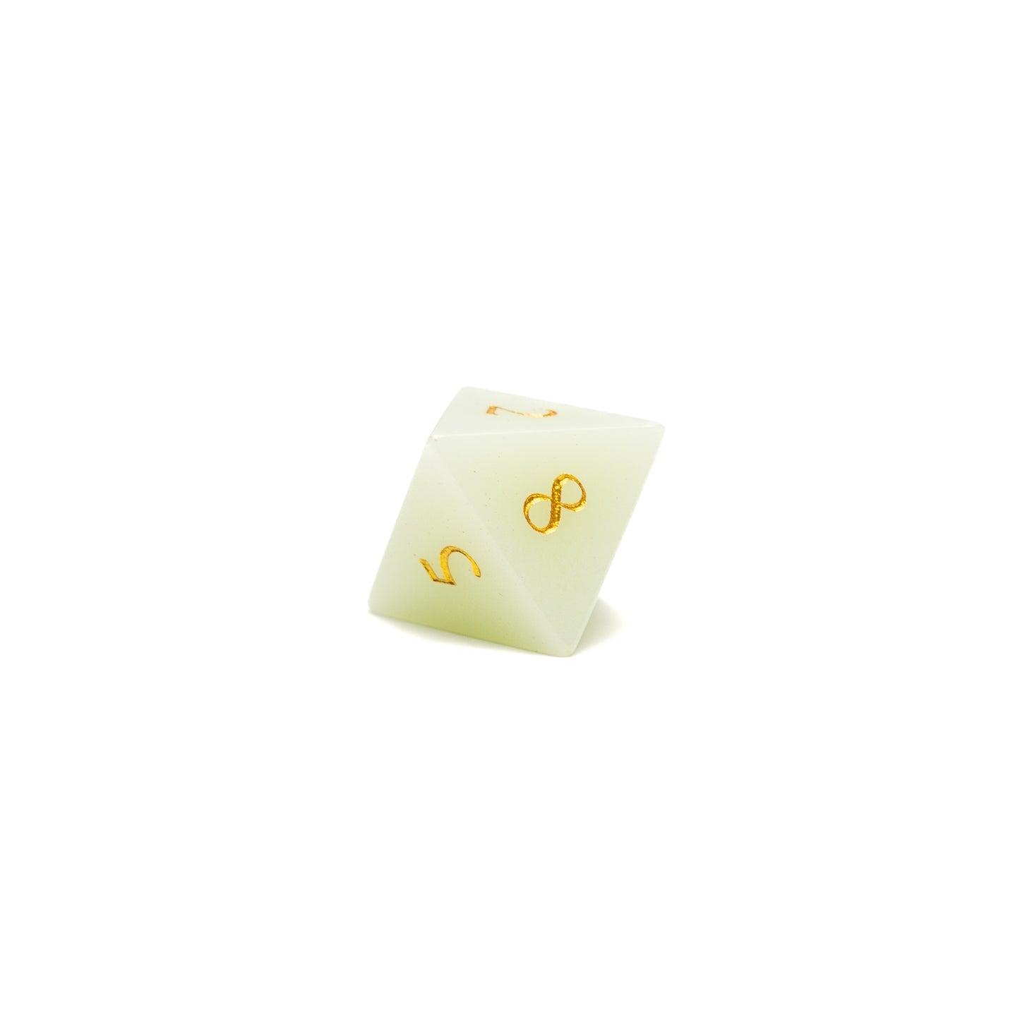 Roll Britannia Glow in the Dark Gemstone Dungeons and Dragons D8 Dice