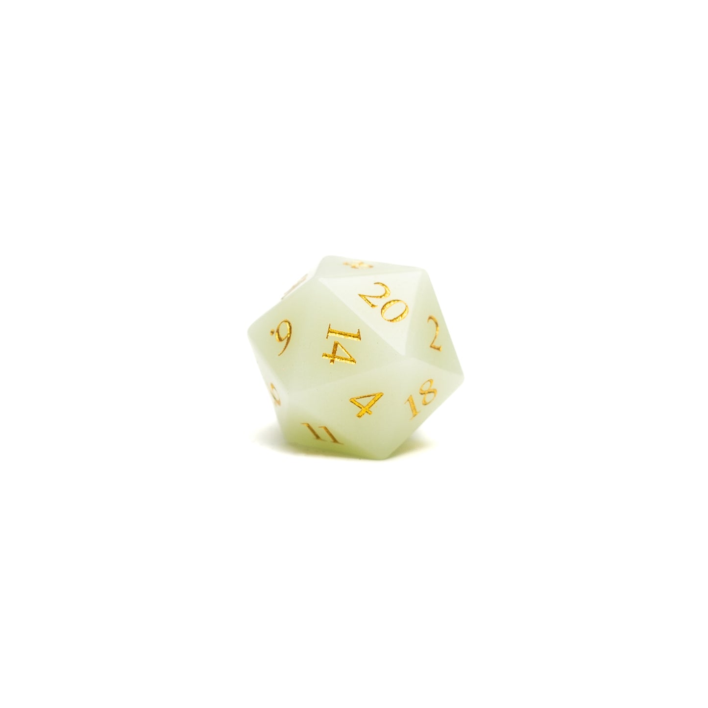 Roll Britannia Glow in the Dark Gemstone Dungeons and Dragons D20 Dice