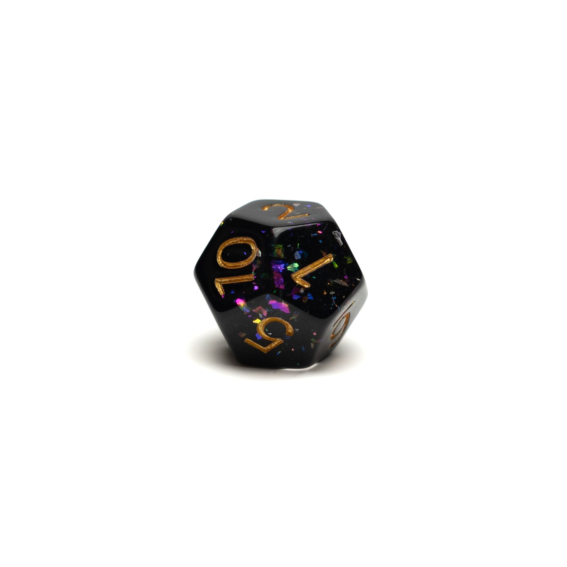 Roll Britannia Derek Normalbeard Dungeons and Dragons D12 Dice with Rainbow Glitter Confetti Aesthetic